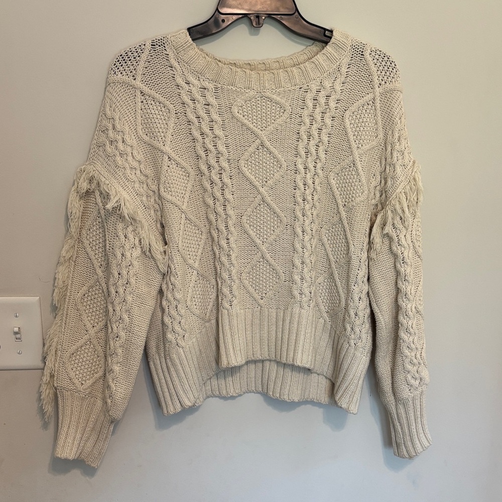 Cozy Cream Cable Knit Sweater